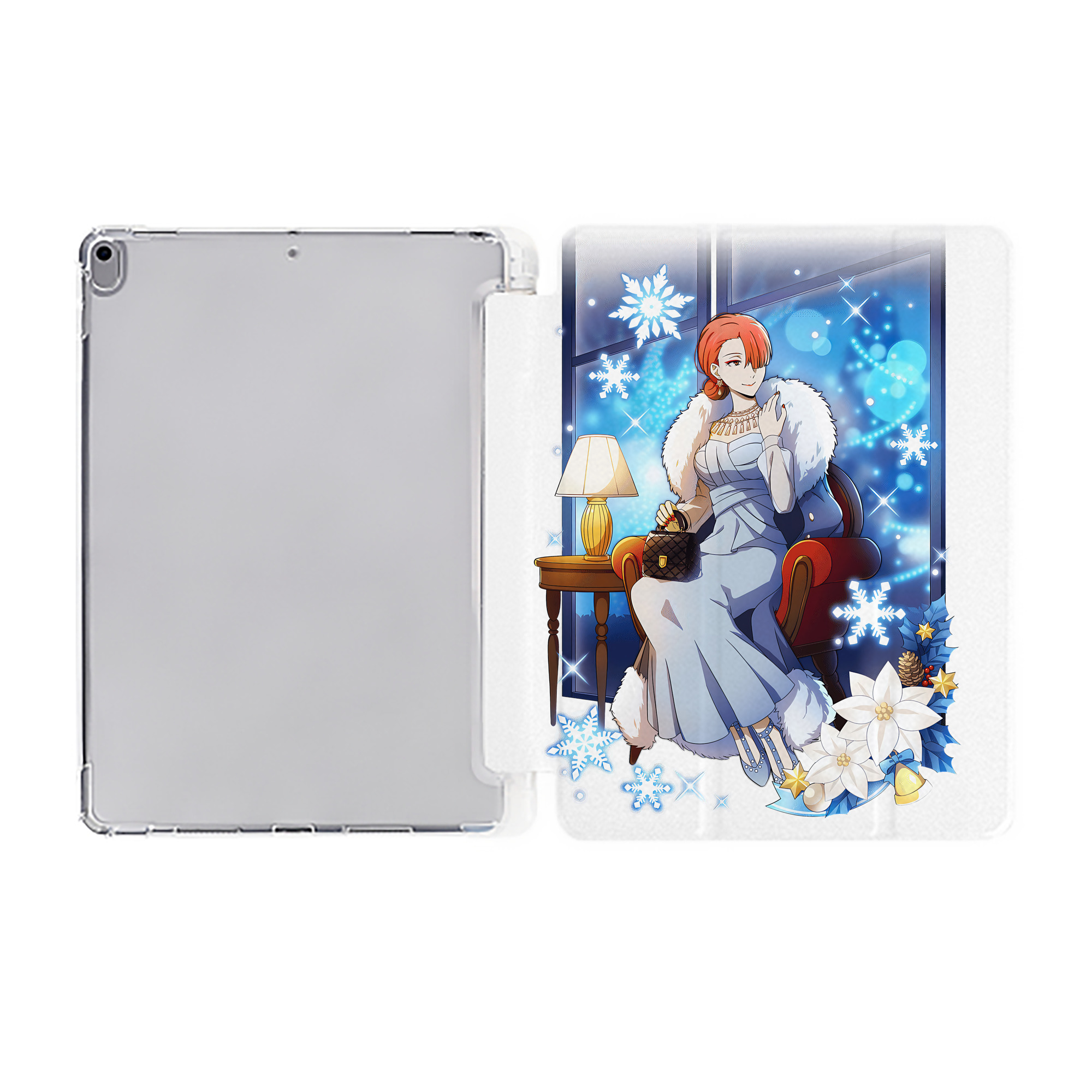 （画像用） 文豪ストレイドッグス Bungo Stray Dogs IPad ケース ペン収納付き 三つ折りスタンド PUレザー×シリコン 対応機種9.5/10.5/10.9インチ